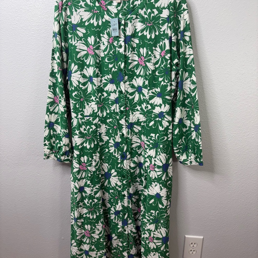 Loft Size 12 Petite Maxi Dress NWT - Picture 8 of 8